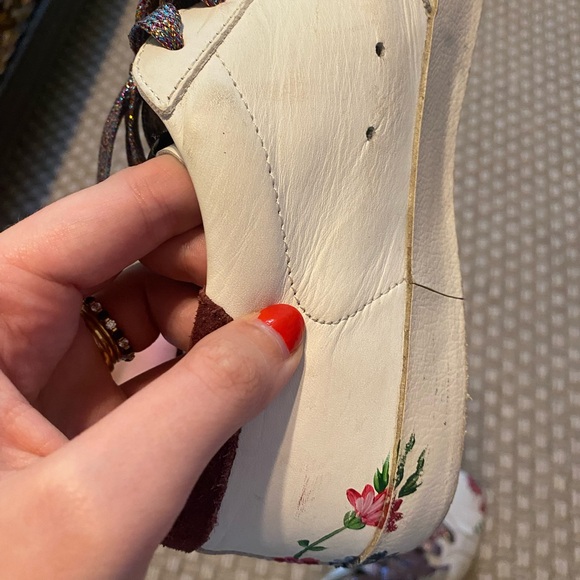 Golden Goose Hand Painted Floral Superstar Sneakers 41 - Picture 10 of 10